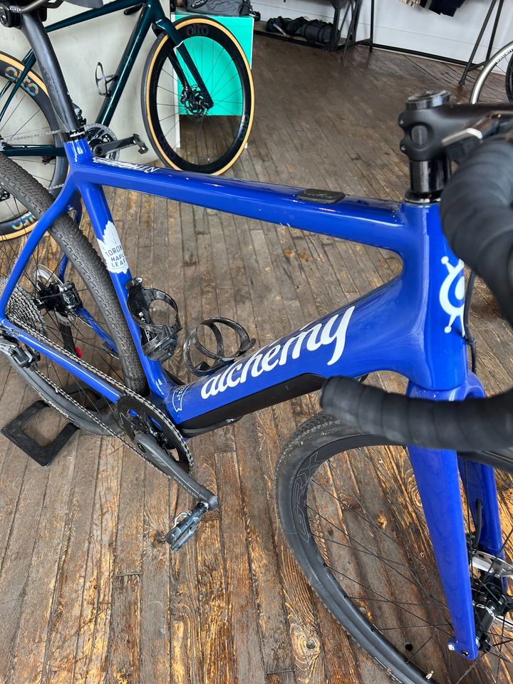 ALCHEMY E-Ronin Gravel Bike - Blue Maple Leaf
