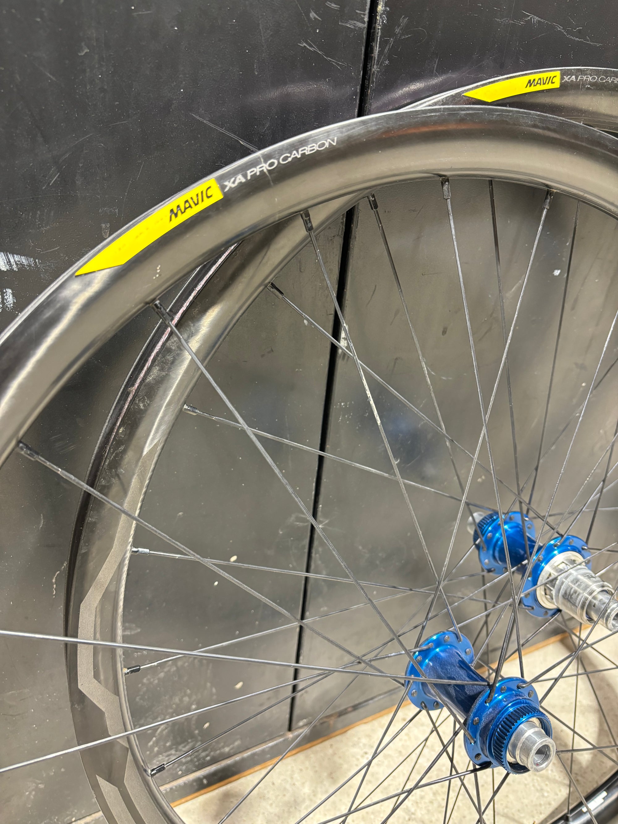 Mavic Carbon Gravel Wheels -DEMO- White Industries CLD Turquoise Hubs