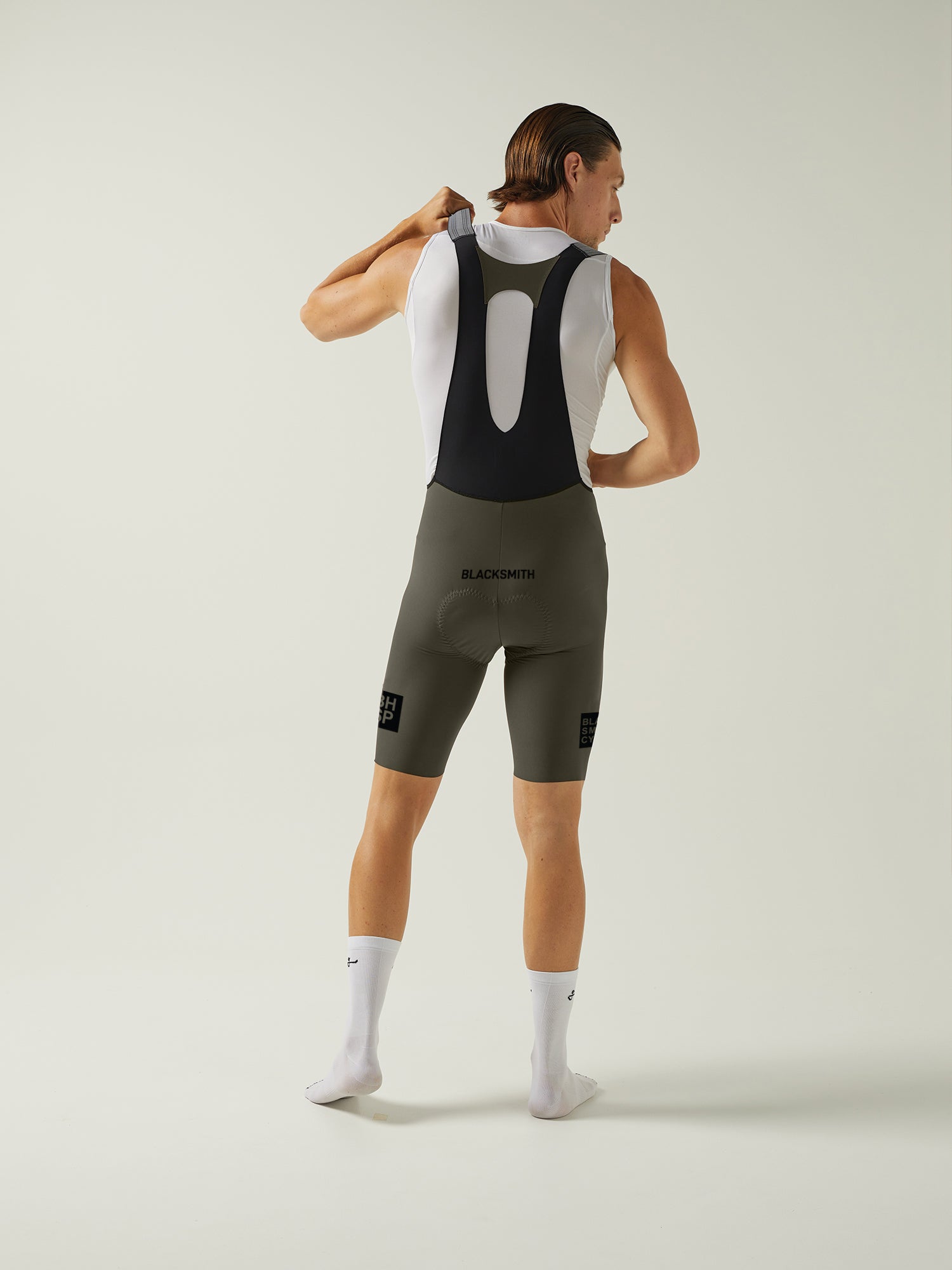 B.Harms x Givelo Lacefly Bib Shorts - Olive Green