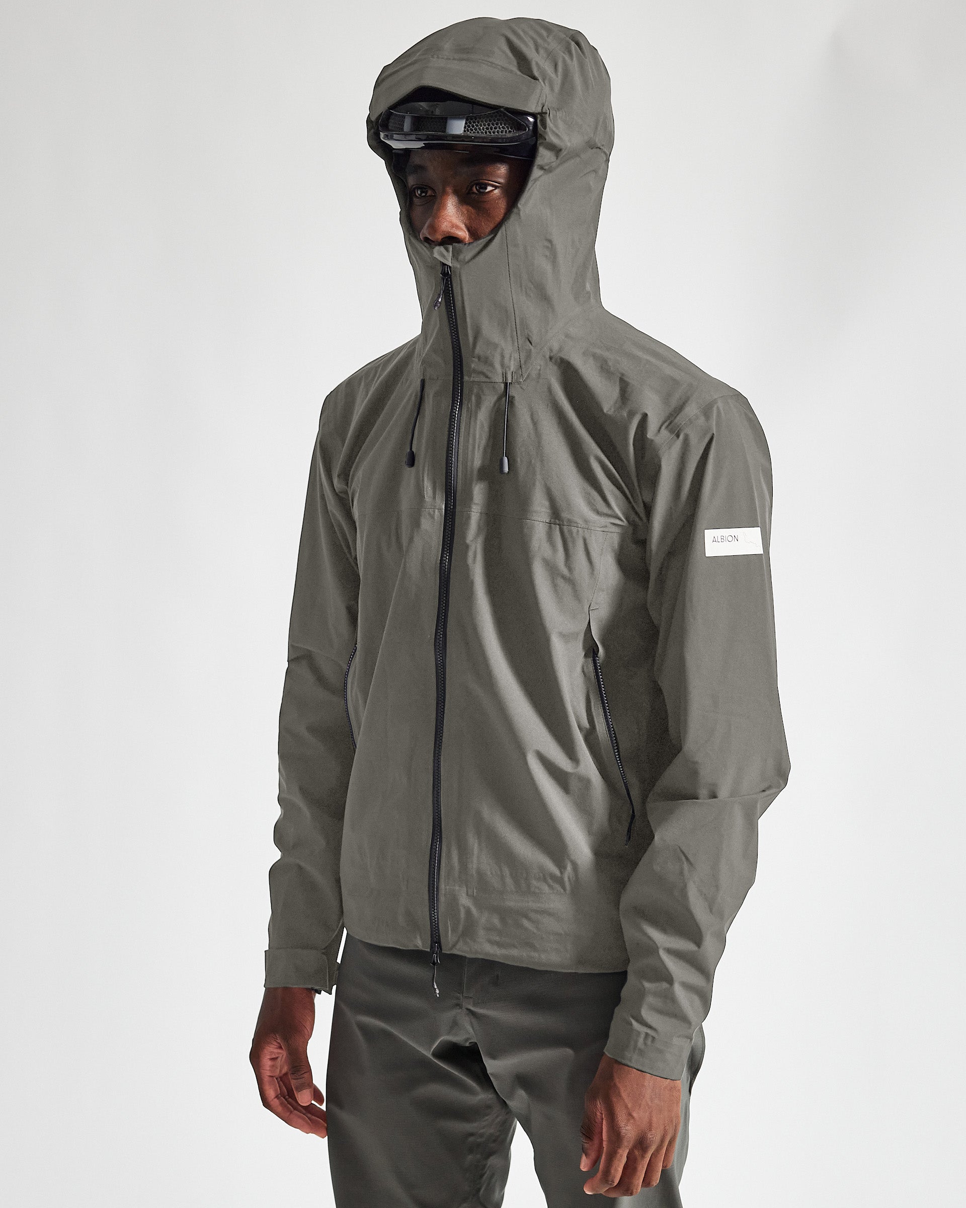 ALBION Unisex Zoa Rain Shell - Lichen