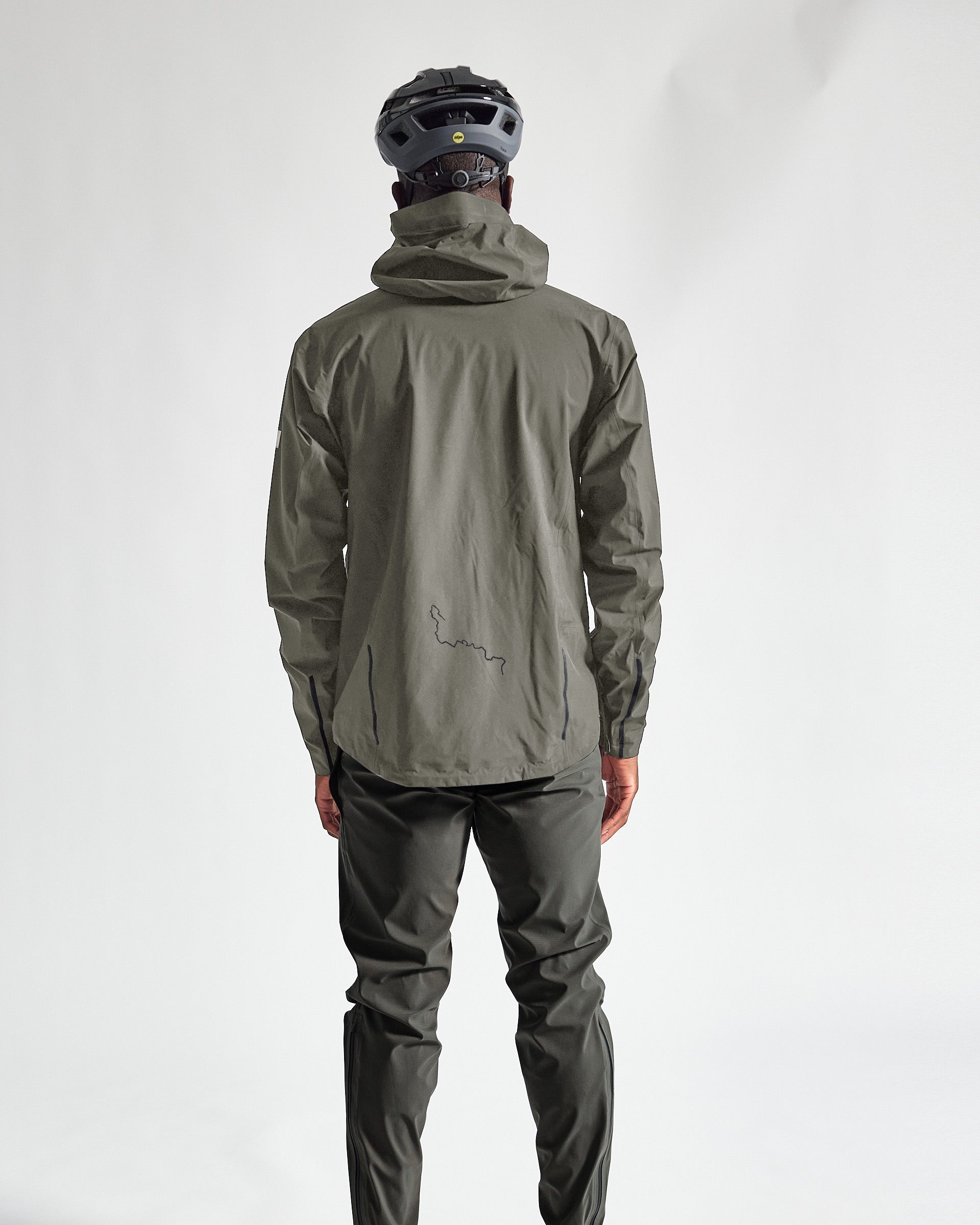 ALBION Unisex Zoa Rain Shell - Lichen