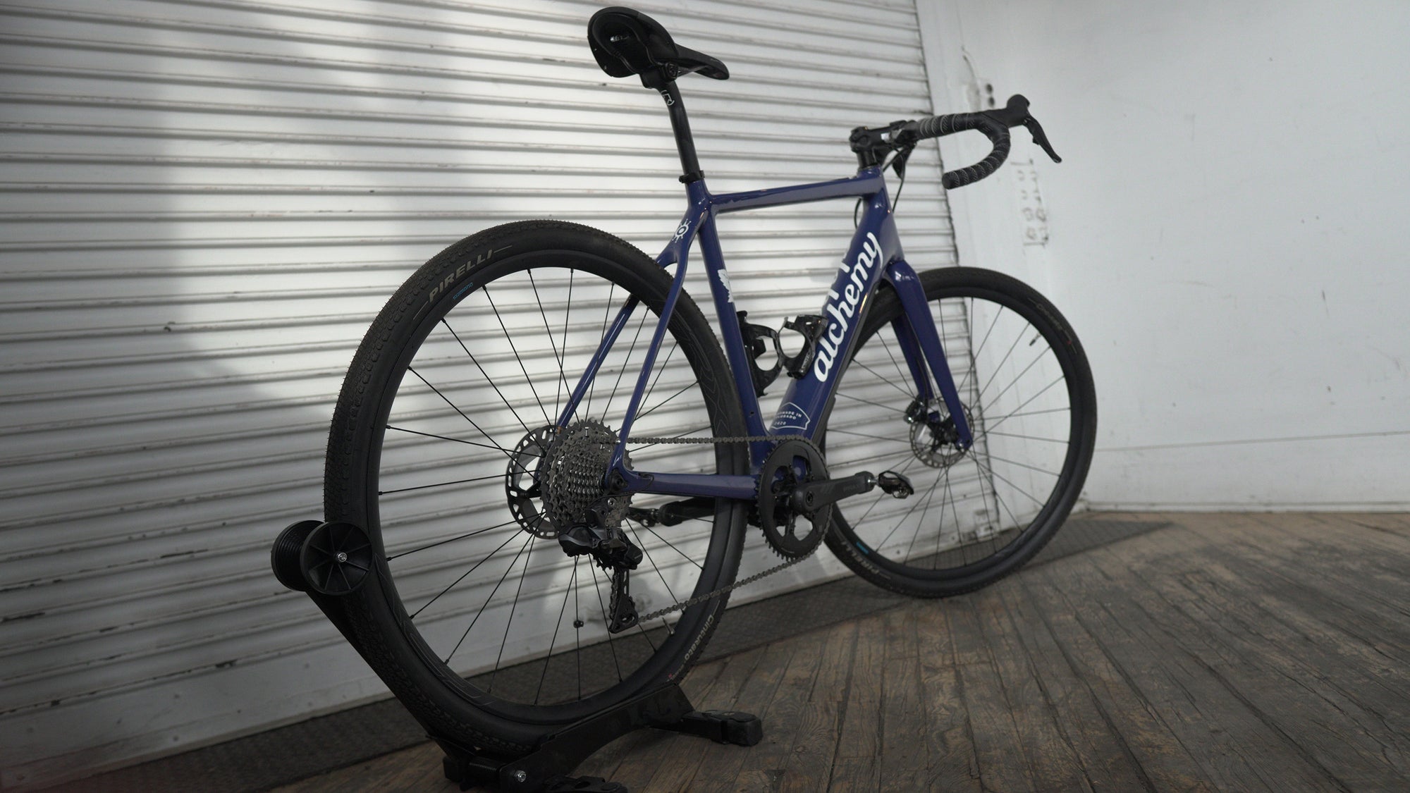 ALCHEMY E-Ronin Gravel Bike - Blue Maple Leaf