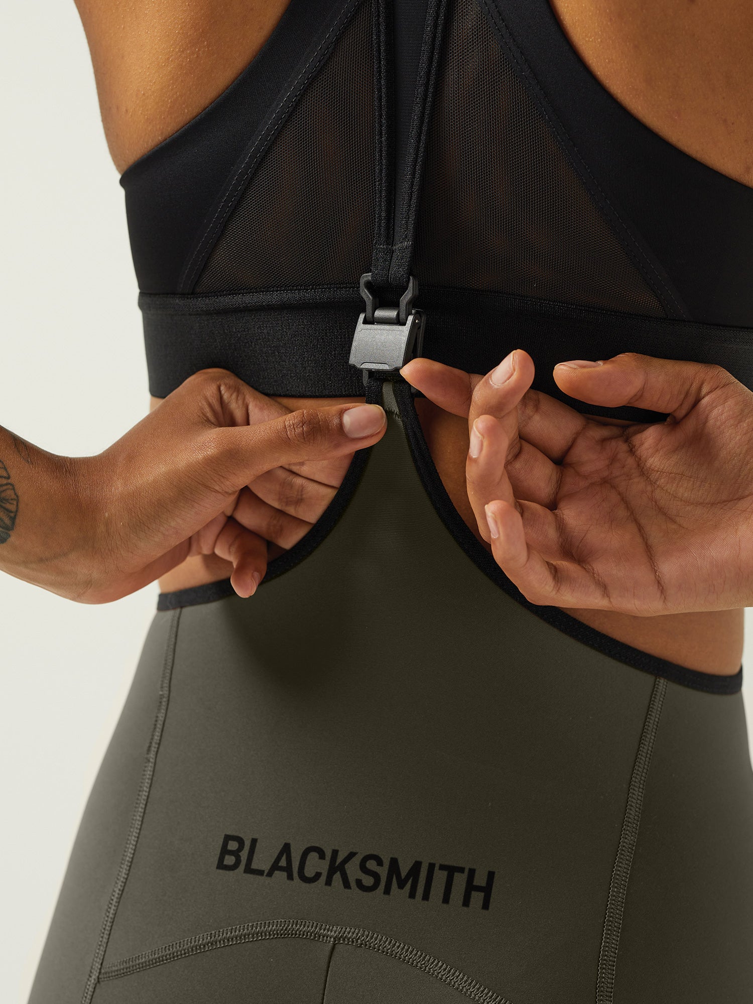 B.Harms x Givelo Women&#39;s Lacefly Bib Shorts - Olive Green