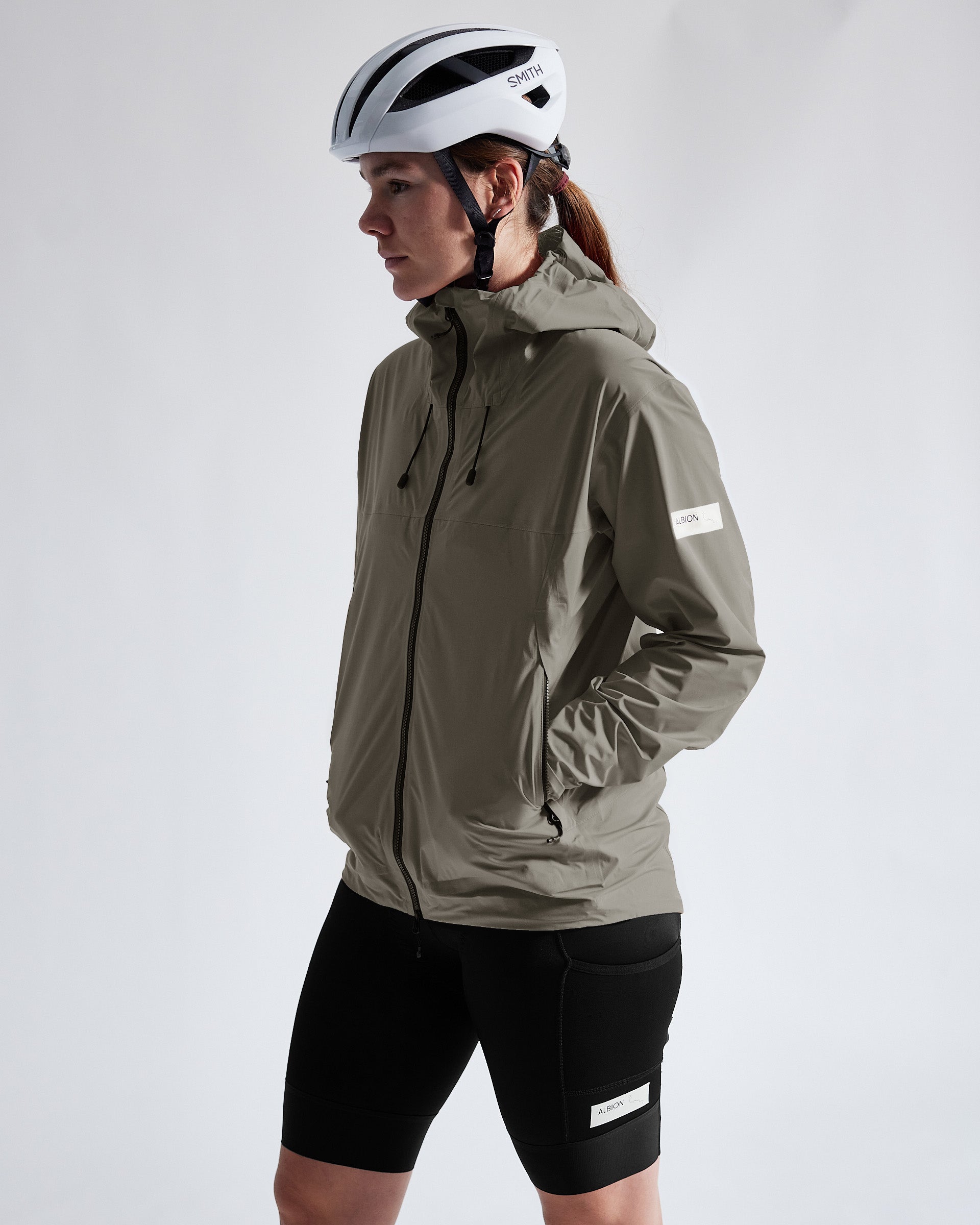 ALBION Unisex Zoa Rain Shell - Lichen