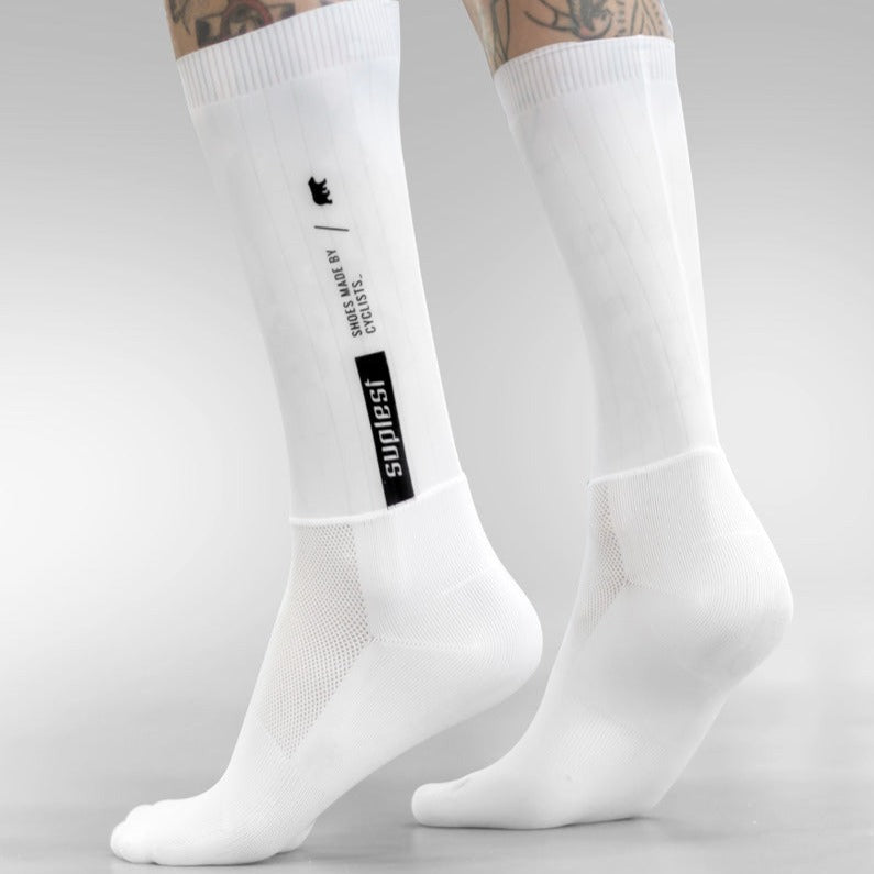 SUPLEST x FINGERSCROSSED Aero Socks - White