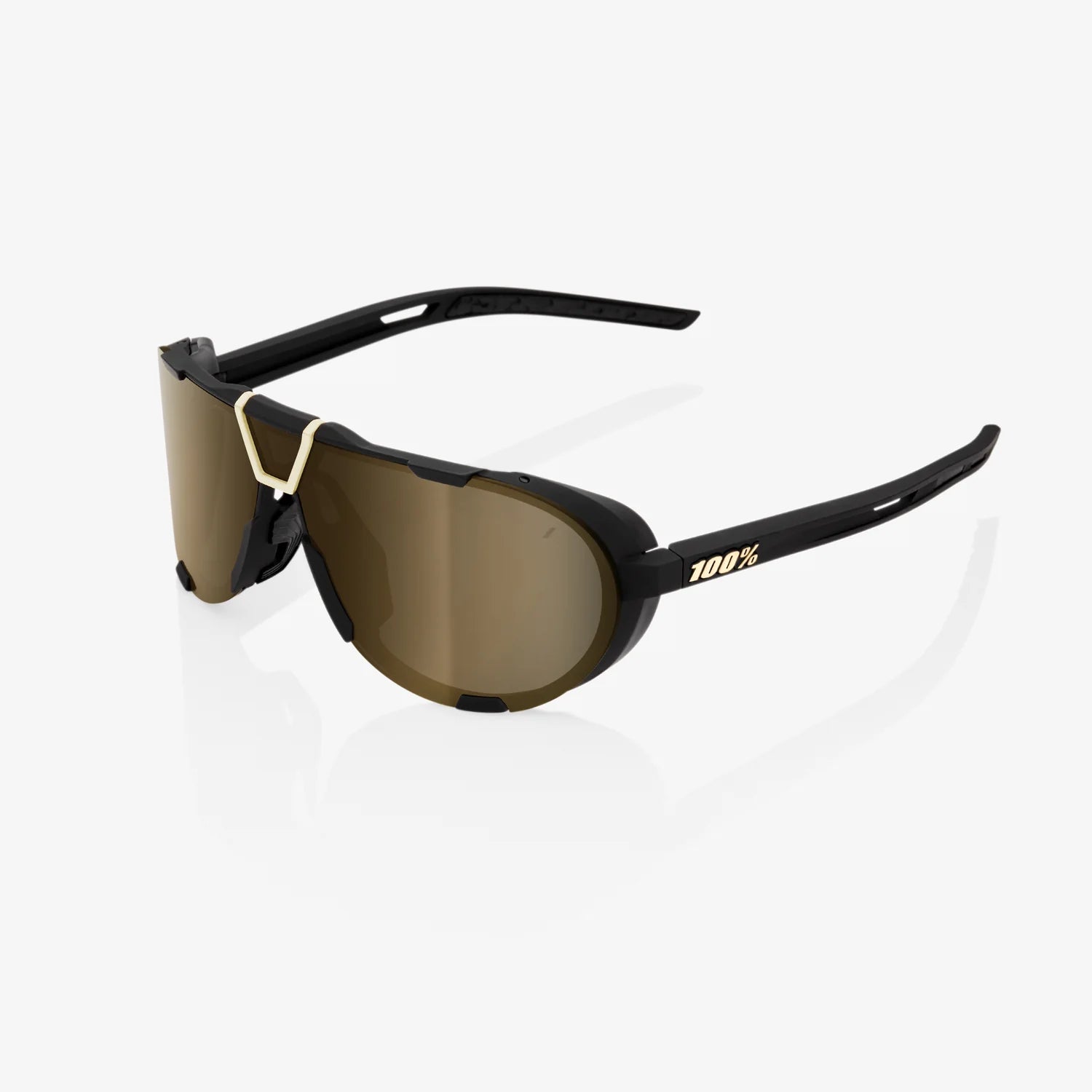 SPD Cycling Sunglasses Black Frame - 1 Red Lens + 4 Lens