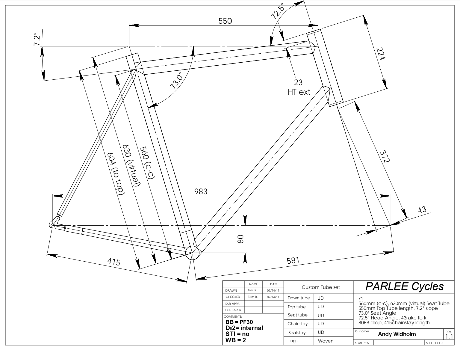 PARLEE Custom Frameset