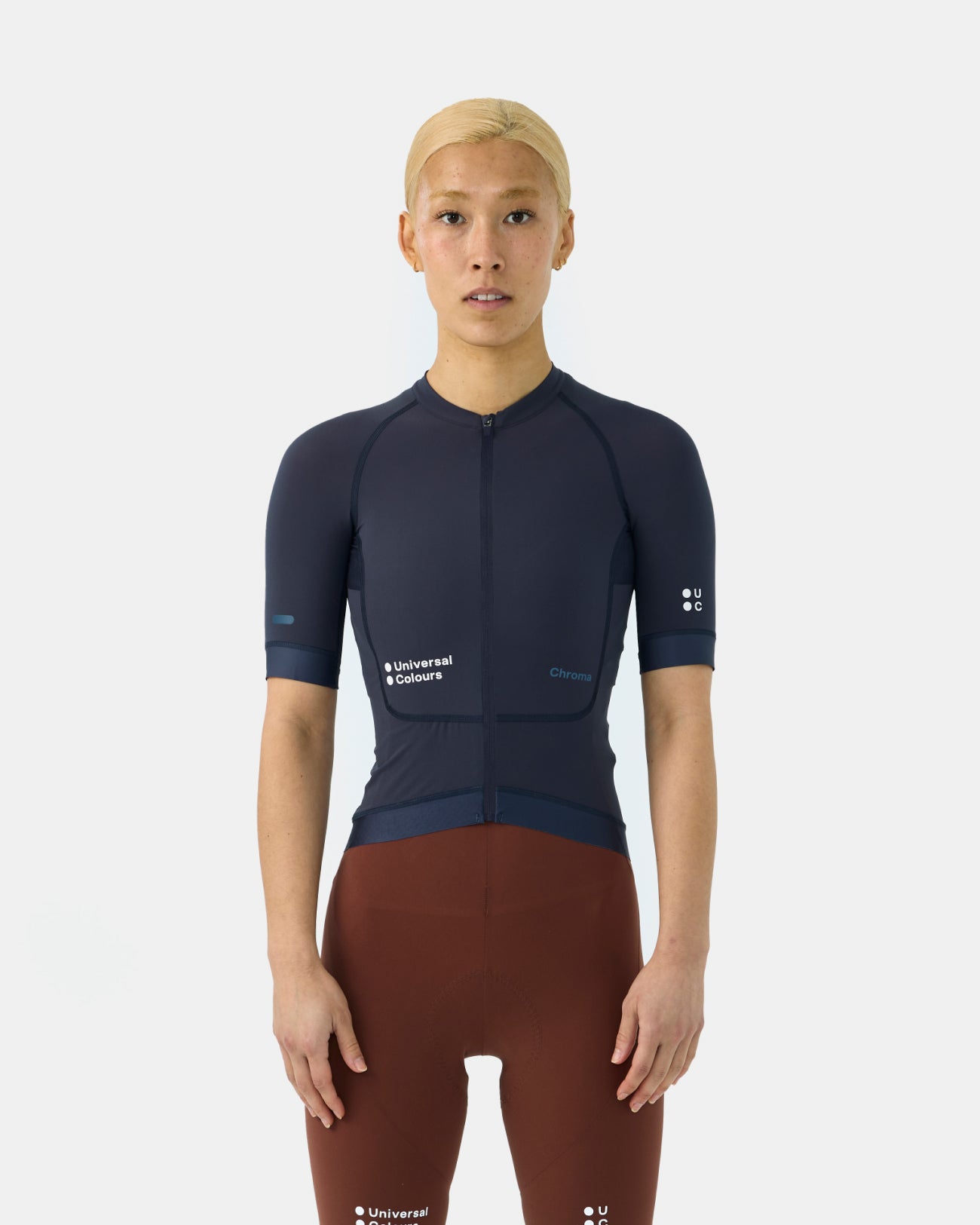Universal Colours Women's Chroma Short Sleeve Jersey - Midnight Blue