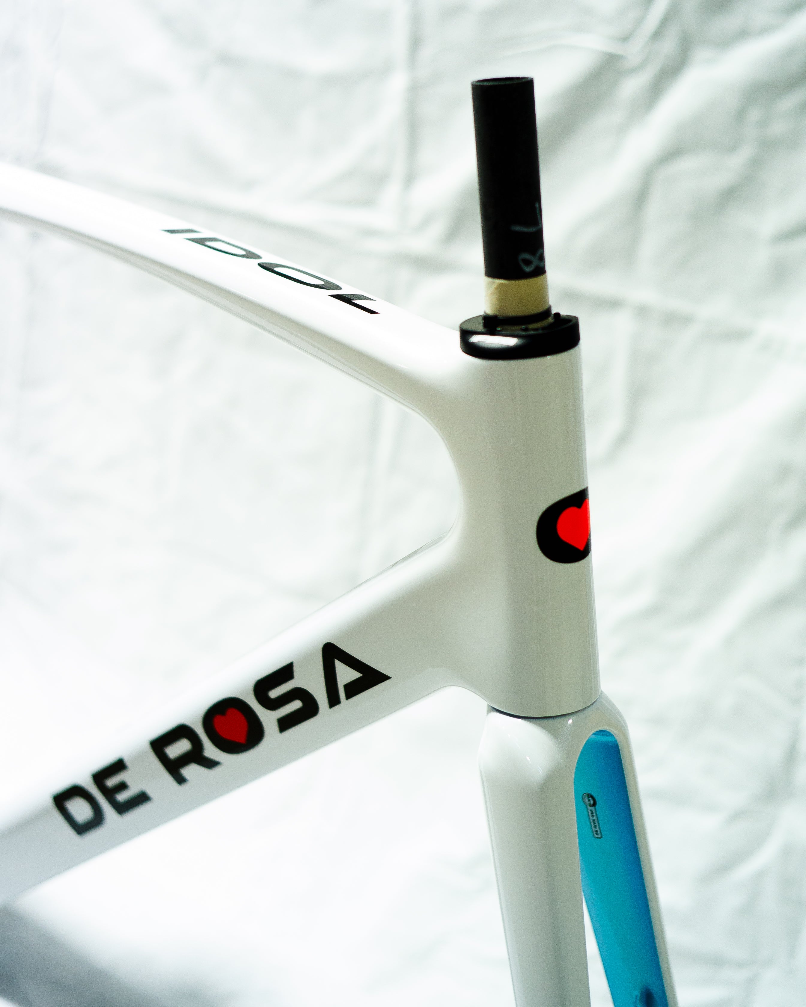 De Rosa Idol - White/Blue - Size 53 (57 TT) Frameset – Blacksmith