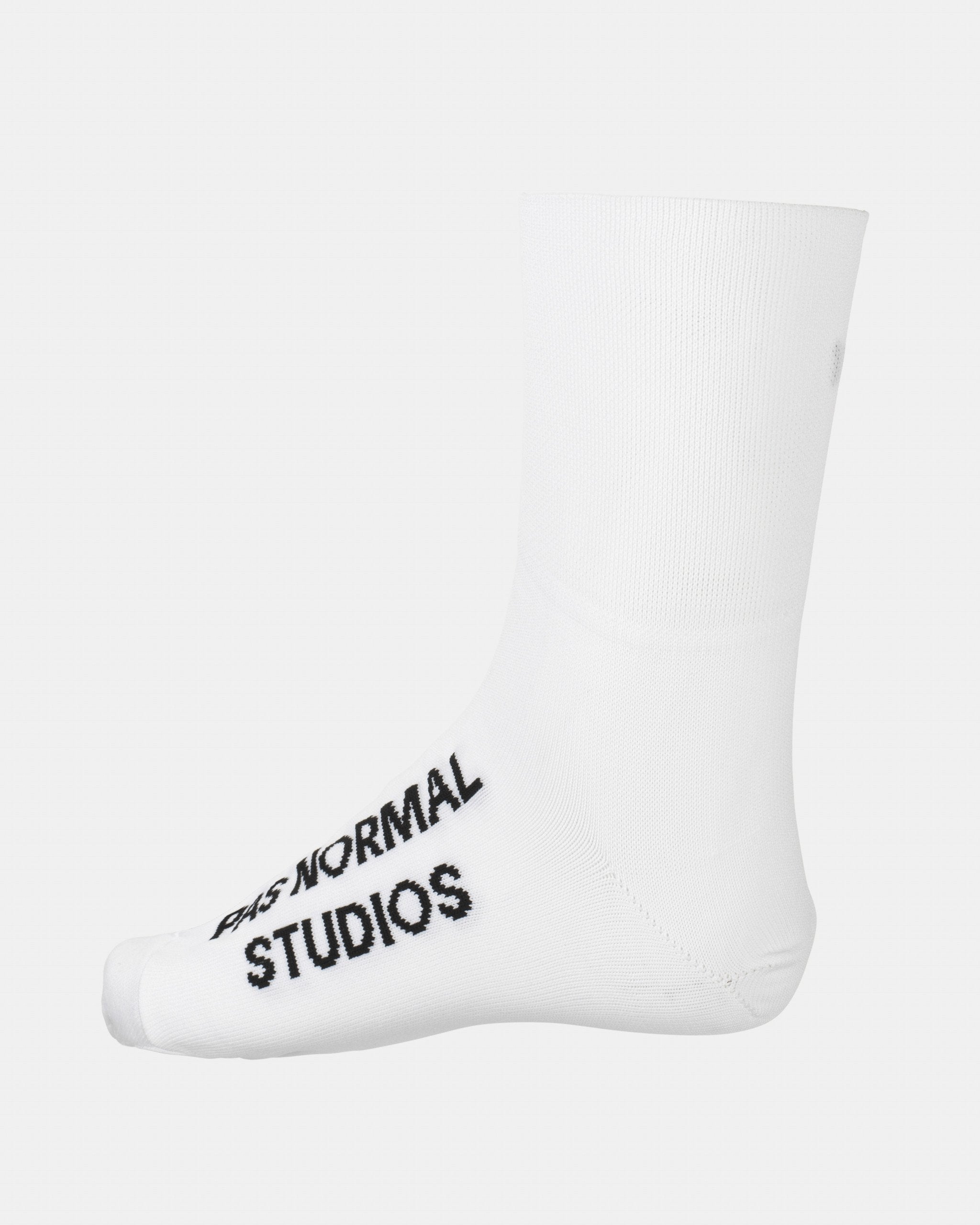 PAS NORMAL STUDIOS Logo Oversocks - White