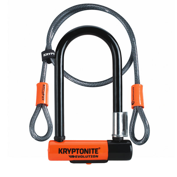 KRYPTONITE  EVOLUTION MINI-7 U-LOCK W/ 4' FLEX CABLE