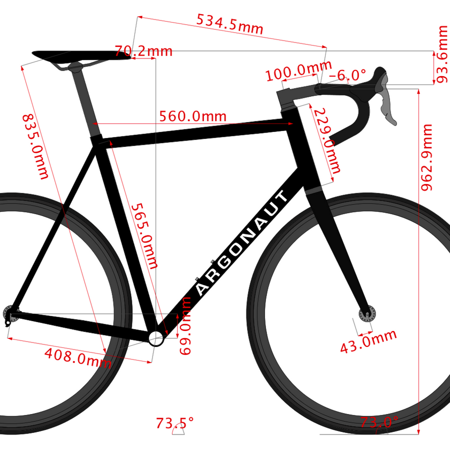 ARGONAUT Custom Road Bike (Rim Brake) Demo Model - 56 cm 
